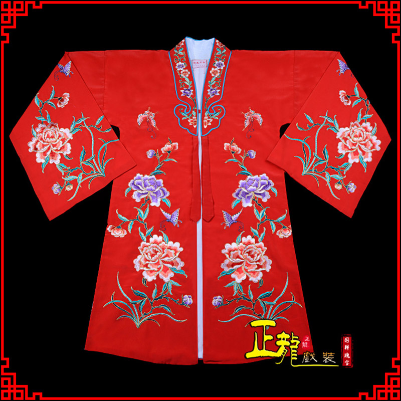 桥西青衣花旦戏服 好绉小叶牡丹女披